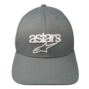 Astars Fitted Baseball Cap Green Size 7 1/2 6 Panel Vented Holes Alpine Stars